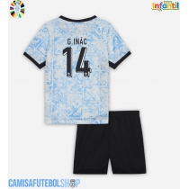 Camisa de time de futebol Portugal Goncalo Inacio #14 Replicas 2º Equipamento Infantil Europeu 2024 Manga Curta (+ Calças curtas)